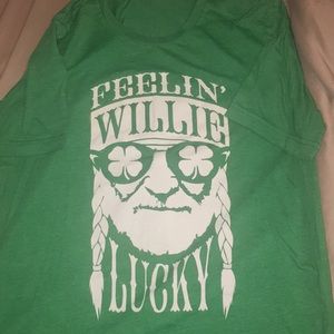 Green Willie lucky tee